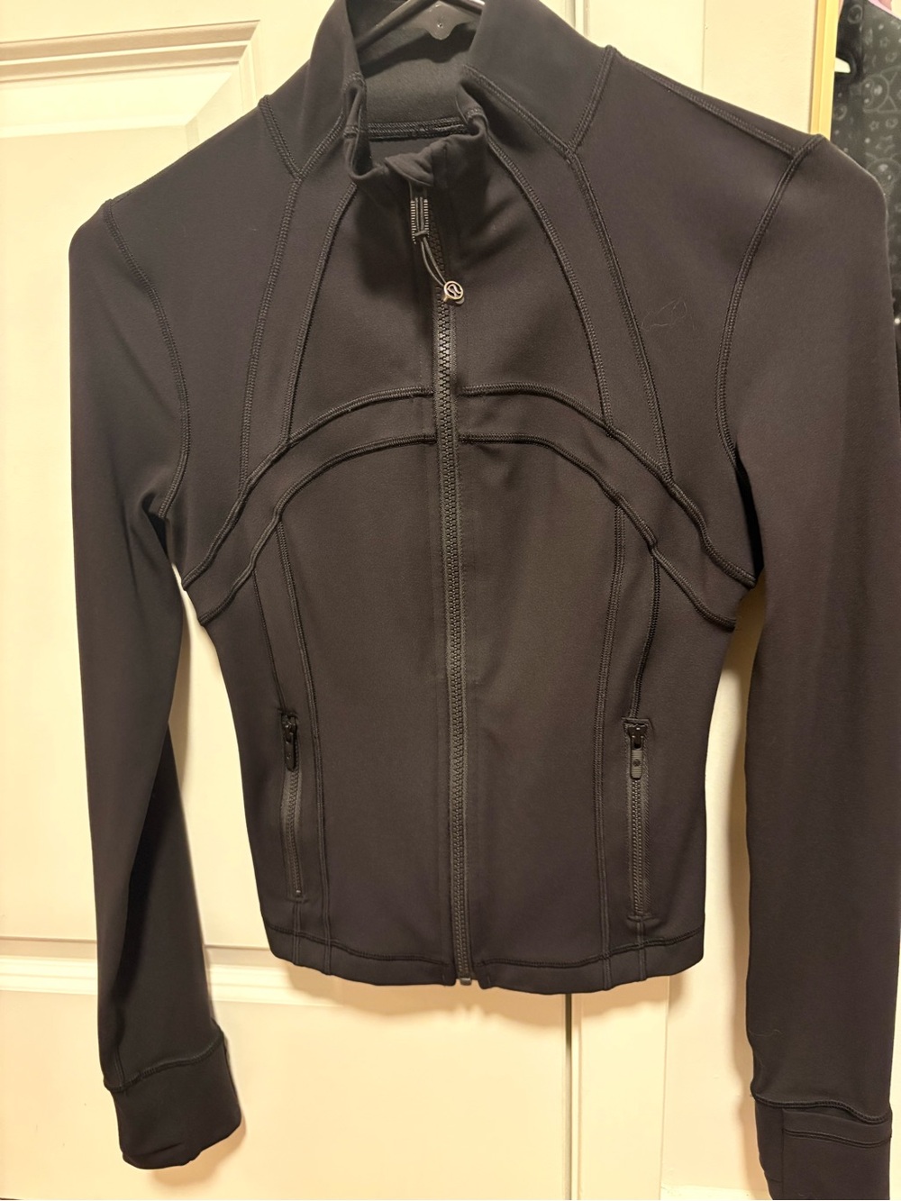 Lululemon Black Define Jacket Cropped Nulu Size 4